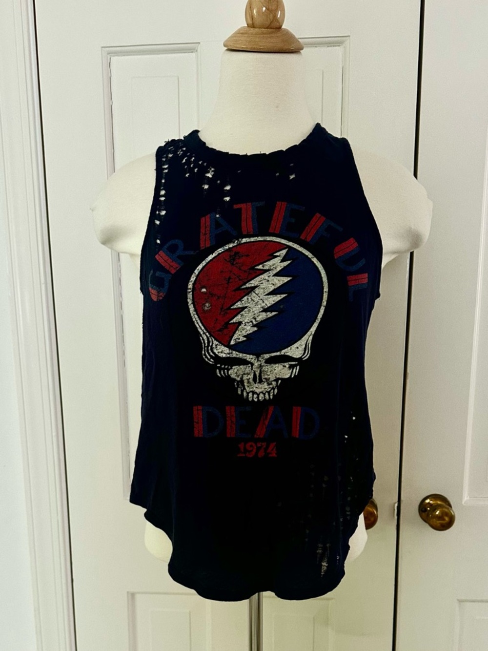 Navy  Grateful Dead. Tank